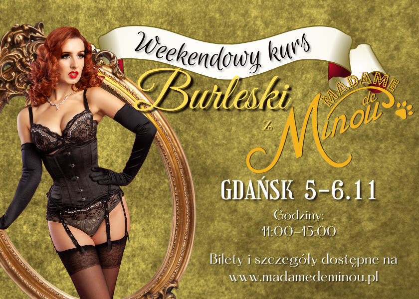 Weekendowy kurs burleski Gdańsk 11.2022